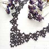 Кружевные серьги "Морской цветок" персиковый плетеные нежные серьги