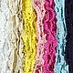 Кружево хлопок стрейч цветное 12-15 мм 7 цветов, Кружево, Липецк,  Фото №1
