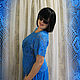 blouse: Blouse blue Blue. Blouses. Knitted things. Online shopping on My Livemaster.  Фото №2