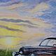 Order 'Retro. Old car' oil Painting. Kind paintings by Irina Belozerova. Livemaster. . Pictures Фото №3