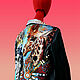 Biker jacket Africa women's jacket with embroidery zebra giraffe Leather. Outerwear Jackets. Karina-bro. My Livemaster. Фото №6