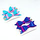 Children's hairpins made of shiny foamiran ' Bows 2', Hairpins, St. Petersburg,  Фото №1