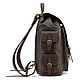  Leather backpack 'Pathfinder' (brown crazy). Backpacks. Russian leather Guild. My Livemaster. Фото №4