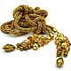 Order Lariat 'Noble shine', bead harness, gold. Beaded jewelry. Livemaster. . Lariats Фото №3