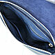 Сумка - планшет мужская, из кожи питона, в тёмно - синем цвете. Мужская сумка. МАСТЕРСКАЯ  ЭКЗОТИКИ  SHOES&BAGS. Ярмарка Мастеров.  Фото №4