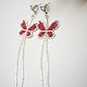 Stud earrings long Butterflies. Stud earrings. elena (luxus-stil). My Livemaster. Фото №5