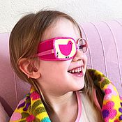 Детские глазные повязки -окклюдеры с волшебными единорожками