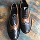 Order Men's shoes 'Oxford' korich/black black sole. Hitarov (Hitarov). Livemaster. . Oxfords Фото №3