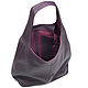 Women's leather bag 'Vintage' (eggplant). Classic Bag. Russian leather Guild. Online shopping on My Livemaster.  Фото №2