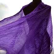 Аксессуары handmade. Livemaster - original item Silk Purple Berry Scarf for women demi-season pressed gift. Handmade.