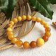 Order Bracelet made of Baltic amber, with a faceted insert. Mark Amberstein, sale amber products. Livemaster. . Bead bracelet Фото №3