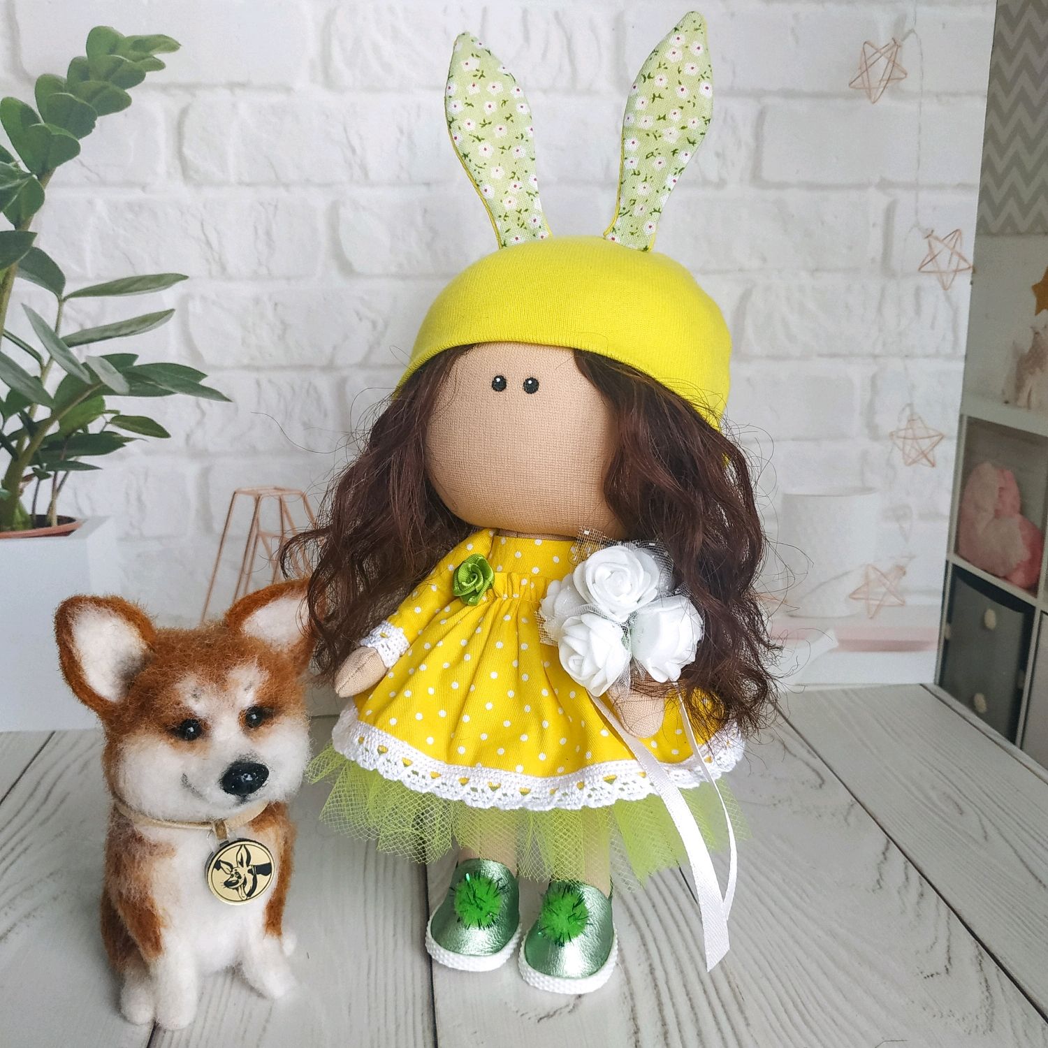 Интерьерная текстильная кукла ручной работы – заказать на Ярмарке ...