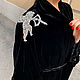Order Copy of Copy of Copy of Copy of Copy of Handbag of black velvet with beaded monkey. Tyurbany Very Suhininoj (Turban SVS). Livemaster. . Robes Фото №3