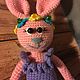 Bunny ballerina. Stuffed Toys. strand of wool. My Livemaster. Фото №6