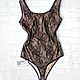 Lace bodysuit black lady Sunshine, Underwear sets, Moscow,  Фото №1