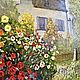  Decorative plate, oil painting. Monet's Garden. Plates. zhivopis-24. Online shopping on My Livemaster.  Фото №2