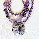 Necklace with ametrine and charoite, Necklace, Stary Oskol,  Фото №1