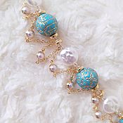 Earrings classic: Sparkling turquoise