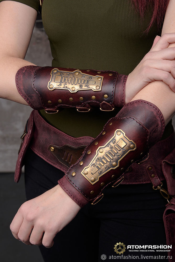 Наруч кожаный в стиле стимпанк "Бремя вечности" в интернет-магазине ...