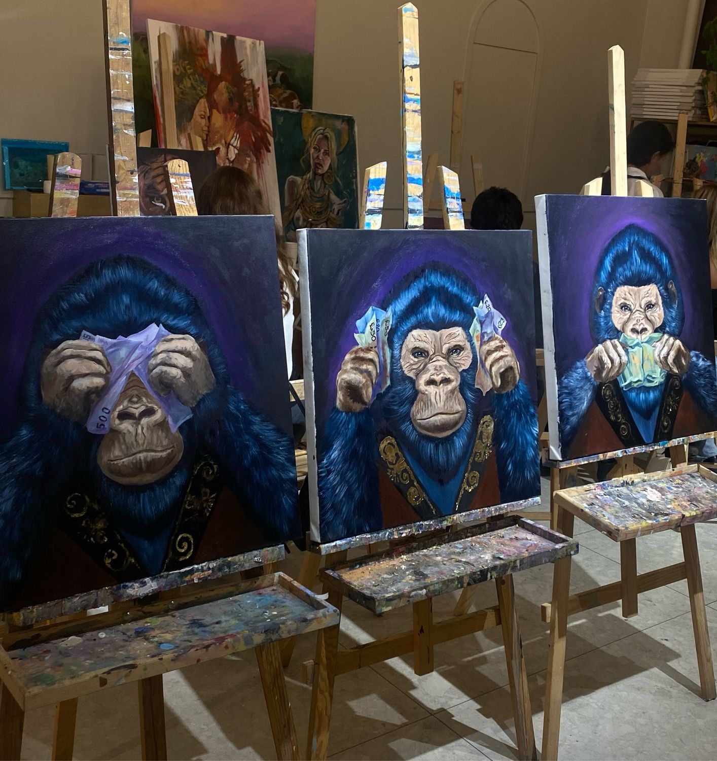 Картины «Три обезьяны» в интернет-магазине на Ярмарке Мастеров ...