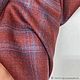 Order  Checkered wool from REDA red orange. AVS -dressshop. Livemaster. . Fabric Фото №3