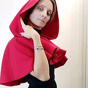 Одежда handmade. Livemaster - original item A beautiful cape with a hood for Little Red Riding Hood. Handmade.