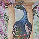 Embroidered picture of a Peacock. Pictures. Olga Kaletina. Online shopping on My Livemaster.  Фото №2