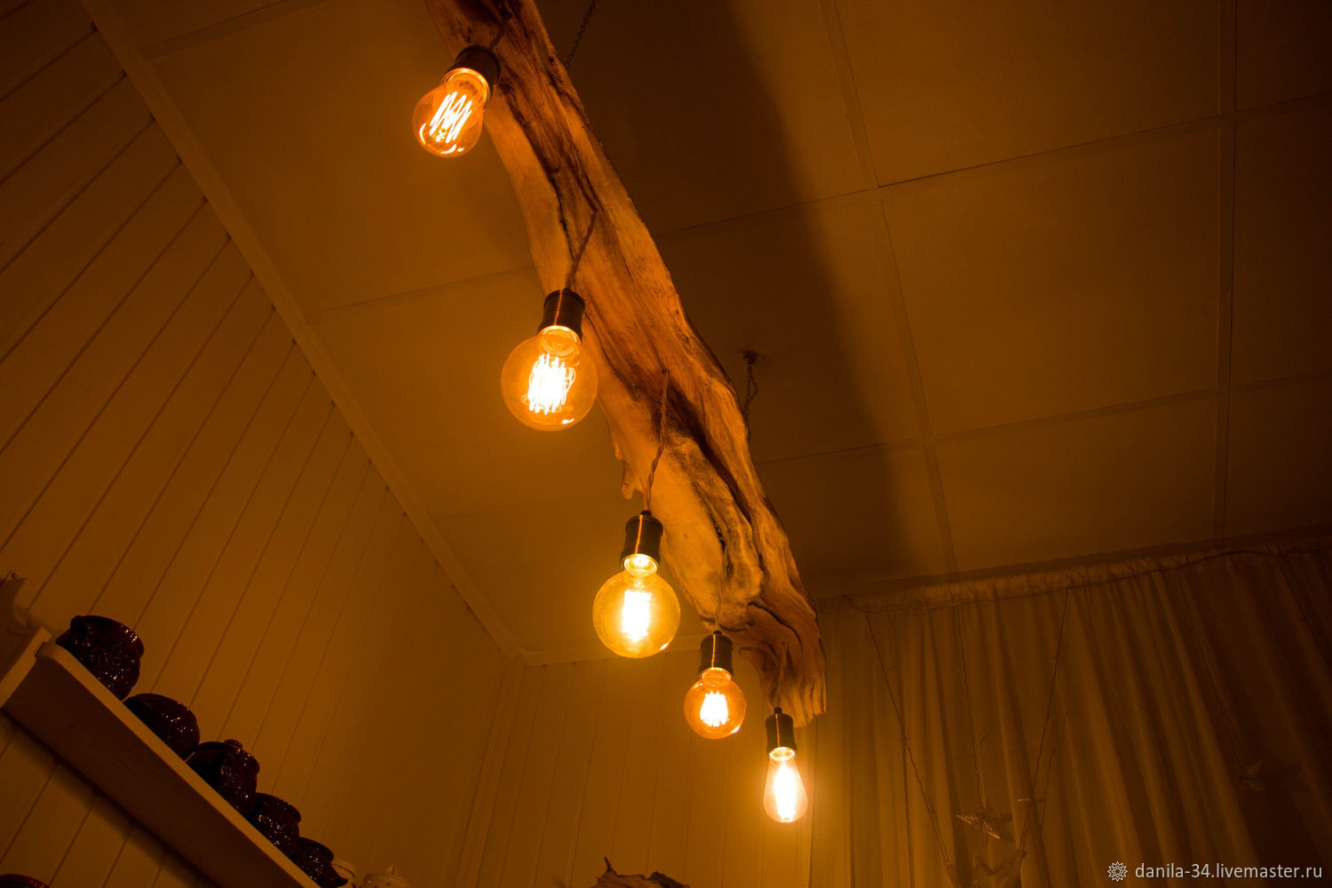 Люстра "Кость морского зверя", из коряги в стиле дрифтвуд на заказ в ...