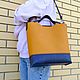 Genuine Leather Crossbody Shopper Bag. Shopper. woolenpaw. Online shopping on My Livemaster.  Фото №2