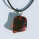 Amber pendant amber 'Cognac decoration gift for a girl to a guy, Pendant, Kaliningrad,  Фото №1