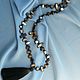 With pendant mother of pearl with tassel black, Necklace, Moscow,  Фото №1
