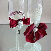 Свадебный салон handmade. Livemaster - original item Wedding glasses 