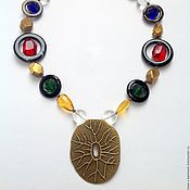 Necklace beads made of shells and mother-of-pearl Sea
