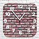 Wall Clock for Home and Office Brick Wall Clock with Texture, Watch, Akhtyrsky,  Фото №1