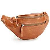 Сумки и аксессуары handmade. Livemaster - original item Leather belt bag 