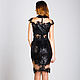 Black dress knee-length. Dresses. Evening designer dresses GoldDress. Online shopping on My Livemaster.  Фото №2