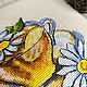 Картина вышивка крестом Ромашковый чай. Картины. Embroidery by Alena. Ярмарка Мастеров.  Фото №5
