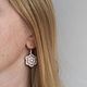 Серьги - цветочки из бисера, серьги из бусин и бисера, Серьги классические, Саяногорск,  Фото №1