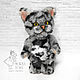Order Teddy cat with an embroidered metric for girls. Marina Eretnova. Livemaster. . Teddy Toys Фото №3