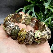 Украшения handmade. Livemaster - original item Natural Ural Jasper bracelet. Handmade.