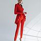 Pantsuit with a puffy peplum. Suits. buravovabrand. My Livemaster. Фото №5