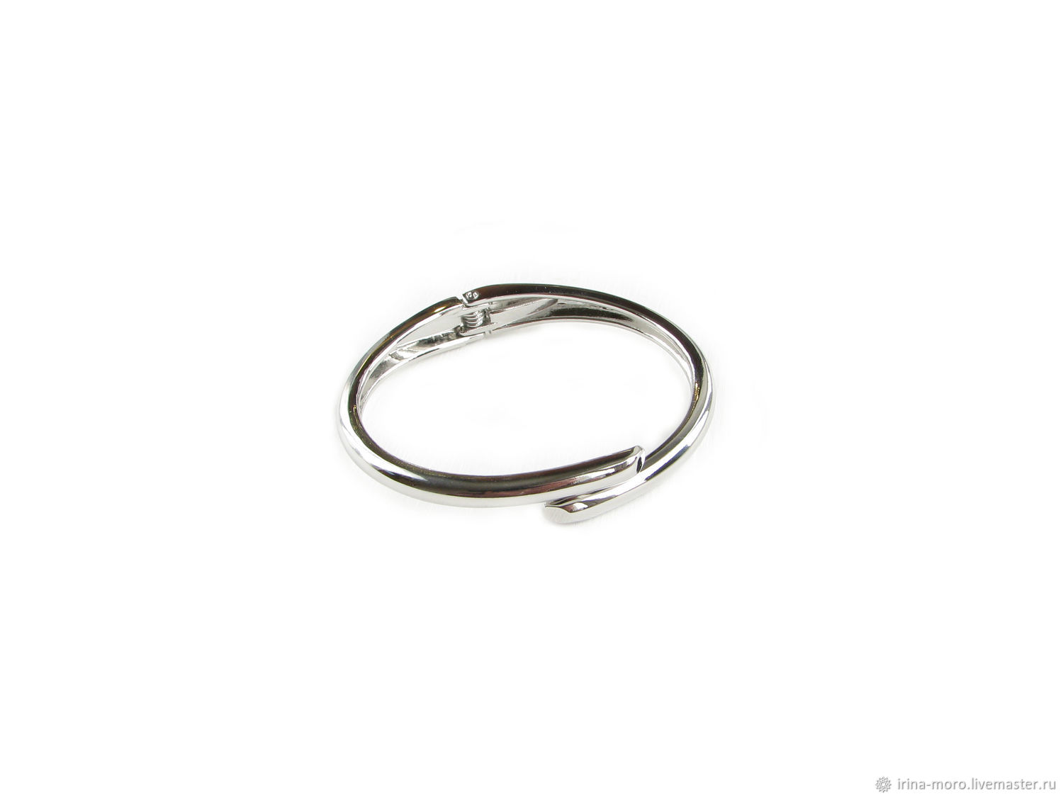 Silver bracelet for women, stylish bracelet trend 2022, Hard bracelet, Moscow,  Фото №1