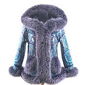 Одежда handmade. Livemaster - original item Fashionable jacket with fur. Handmade.