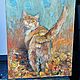 Oil painting 'Happy Cat'. Pictures. Zhanne Shepetova. My Livemaster. Фото №5