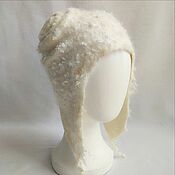 Аксессуары handmade. Livemaster - original item Hat-helmet Lamb felted. Ecru.. Handmade.