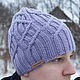 Men's knitted Merino Hat, Unisex Beanie Hat, Caps, Balahna,  Фото №1