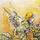 Картина  принт акварель, девочка ангел "Мелодия для...", Картины, Астрахань,  Фото №1
