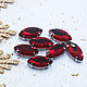 Rhinestones 18/9 / mm Red in a frame on the bottom of the boat, Rhinestones, Solikamsk,  Фото №1