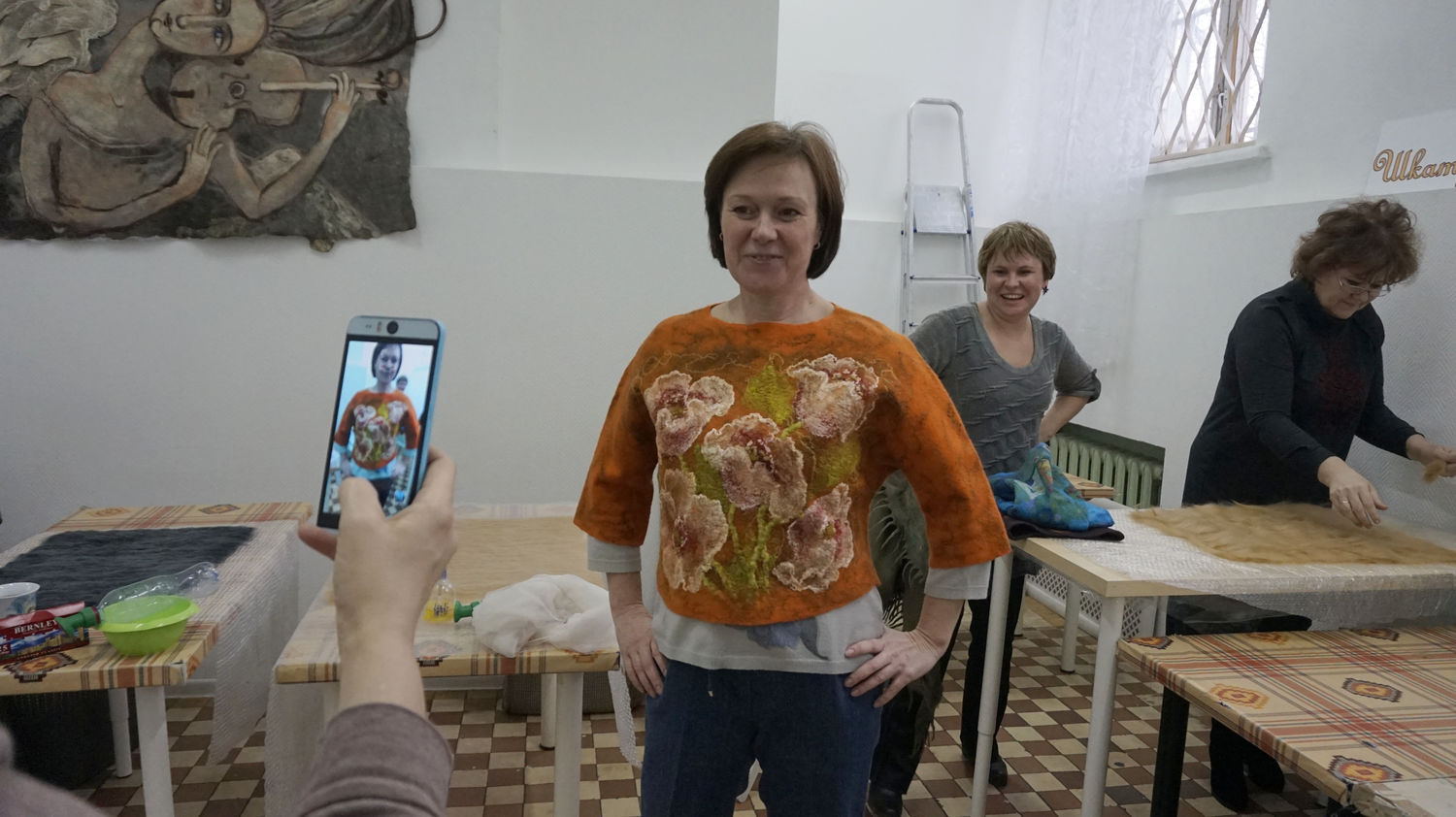 Фотосессия в студии после курса декорирования