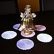 Crocheted napkins - coasters. Swipe. Cross stitch and beads!. My Livemaster. Фото №8
